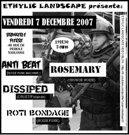 Concert Noise Punk à la Brasserie Pierre le 07 décembre 2007 à Toulouse (31)