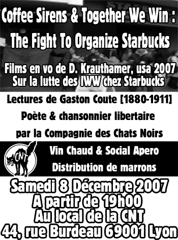 IWW à la CNT le 08 décembre 2007 à Lyon (69)