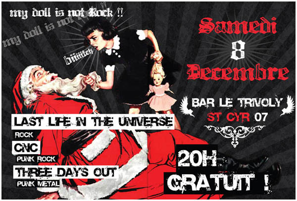 Concert Punk Rock Metal au Trivoly le 08 décembre 2007 à Saint-Cyr (07)