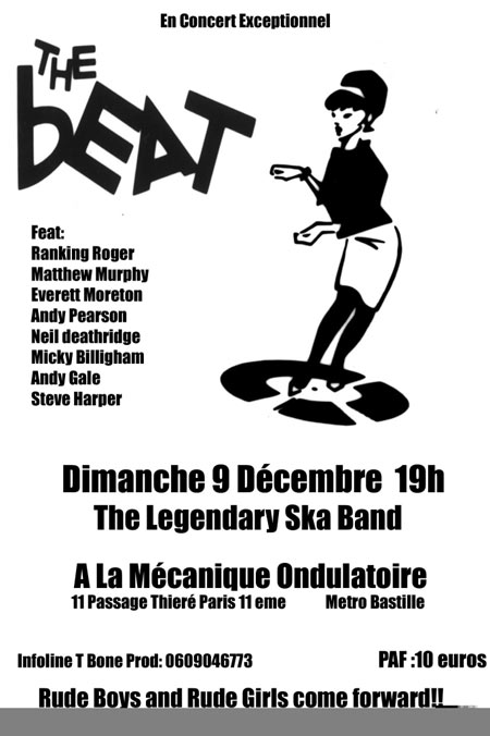 Concert Ska à la Mécanique Ondulatoire le 09 décembre 2007 à Paris (75)