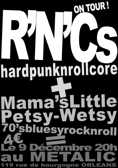 Concert Rock'n'Roll au Metalic le 09 décembre 2007 à Orléans (45)