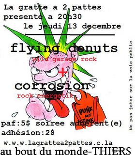 Concert Garage à La Gratte à 2 Pattes le 13 décembre 2007 à Thiers (63)