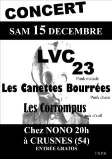 Concert Punk Chez Nono le 15 décembre 2007 à Crusnes (54)