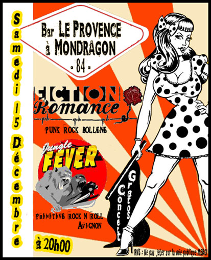 Concert Punk n' Roll au bar Le Provence le 15 décembre 2007 à Mondragon (84)