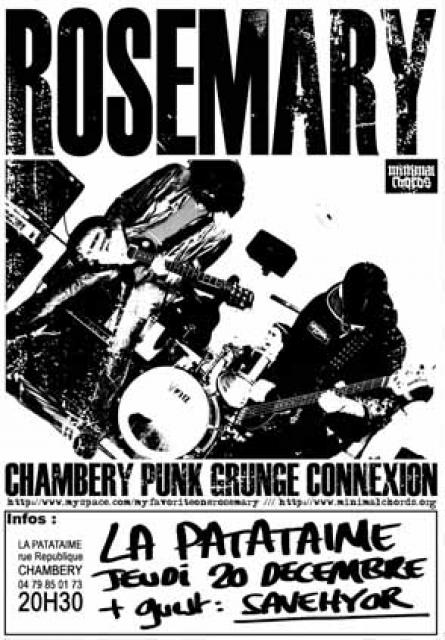 Concert Grunge Punk à la Patataime le 20 décembre 2007 à Chambéry (73)