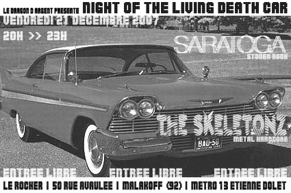 Night Of The Living Death Car au Rocher le 21 décembre 2007 à Malakoff (92)
