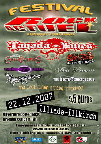 Festival Rock Actuel à l'Illiade le 22 décembre 2007 à Illkirch-Graffenstaden (67)