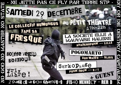 Concert punk au Petit Théâtre le 29 décembre 2007 à Mennecy (91)