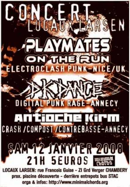 Concert Punk aux Locaux Larsen le 12 janvier 2008 à Chambéry (73)