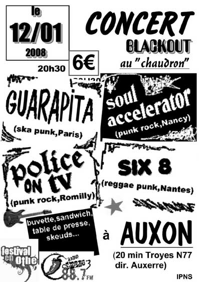 Concert Punk Ska Reggae au Chaudron le 12 janvier 2008 à Auxon (10)