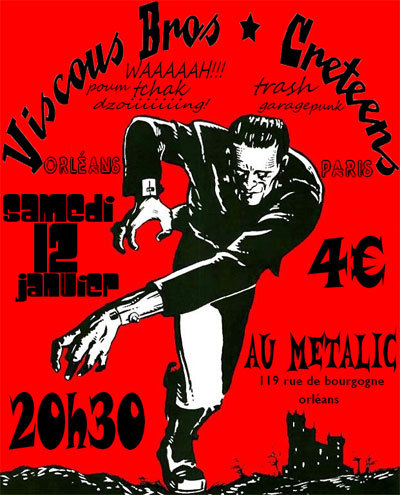 Concert Garage Punk au Metallic le 12 janvier 2008 à Orléans (45)