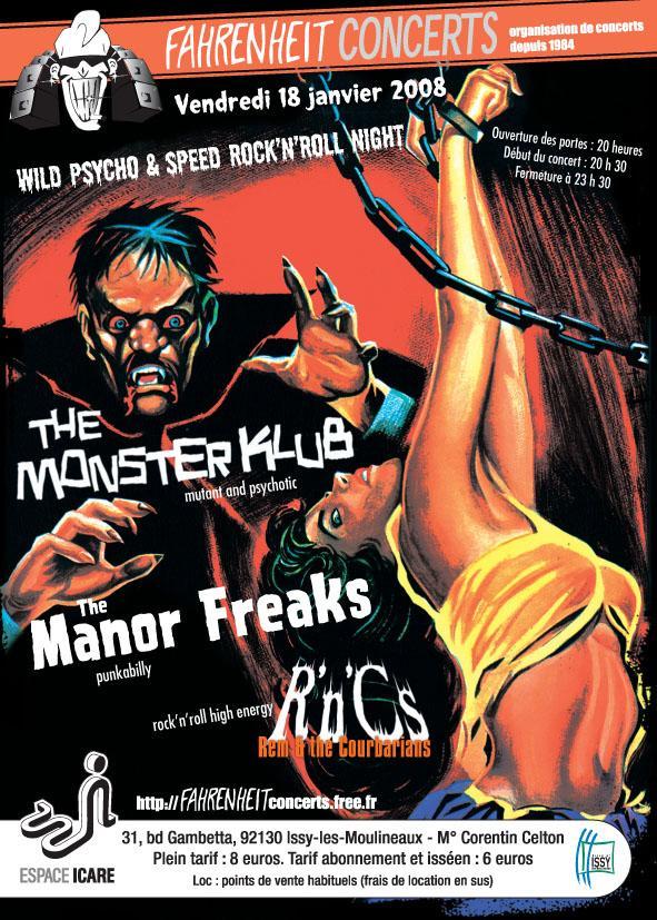 Wild Psycho & Speed Rock'n'Roll Night au Fahrenheit le 18 janvier 2008 à Issy-les-Moulineaux (92)
