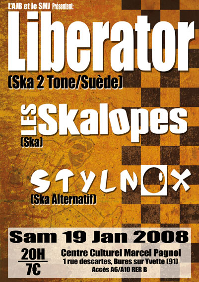 Concert Ska au Centre Culturel Marcel Pagnol le 19 janvier 2008 à Bures-sur-Yvette (91)