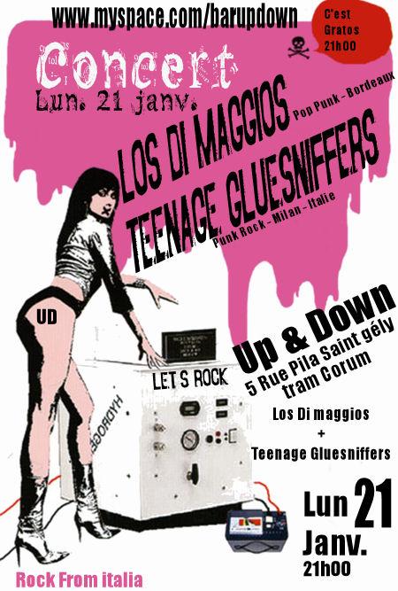 Concert Pop Punk à l'Up & Down le 21 janvier 2008 à Montpellier (34)