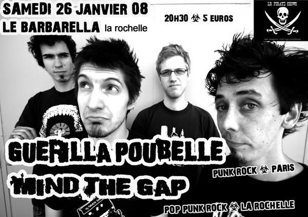 Guerilla Poubelle au Barbarella le 26 janvier 2008 à La Rochelle (17)