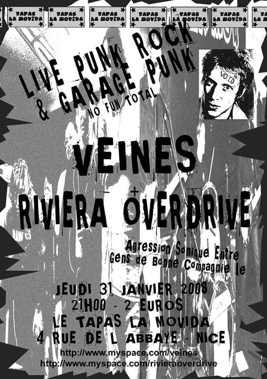 Live Garage Punk Rock au Tapas La Movida le 31 janvier 2008 à Nice (06)