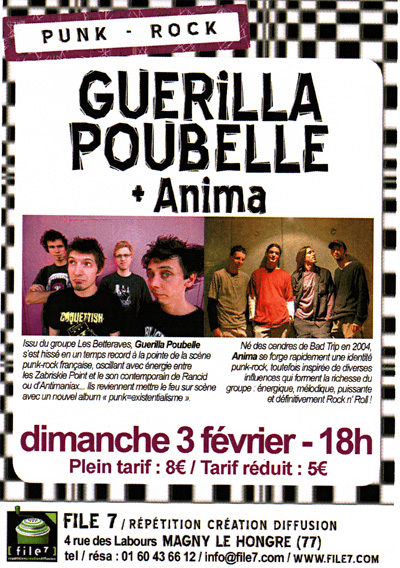 Guerilla Poubelle au File 7 le 03 février 2008 à Magny-le-Hongre (77)