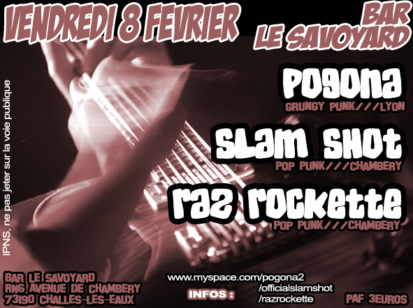 Concert Pop Punk au Bar Le Savoyard le 08 février 2008 à Challes-les-Eaux (73)