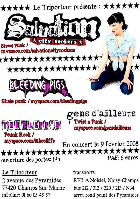 Concert Punk au Triporteur le 09 février 2008 à Champs-sur-Marne (77)