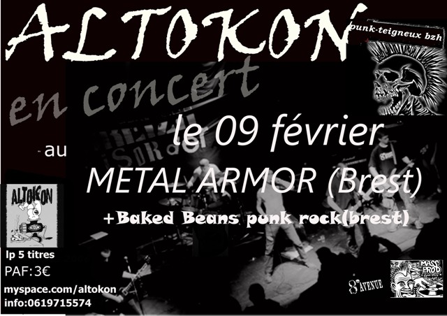 Concert Punk au Metal Armor le 09 février 2008 à Saint-Divy (29)