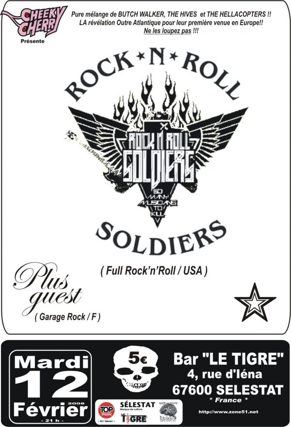 Rock'n'Roll Soldiers au bar Le Tigre le 12 février 2008 à Sélestat (67)