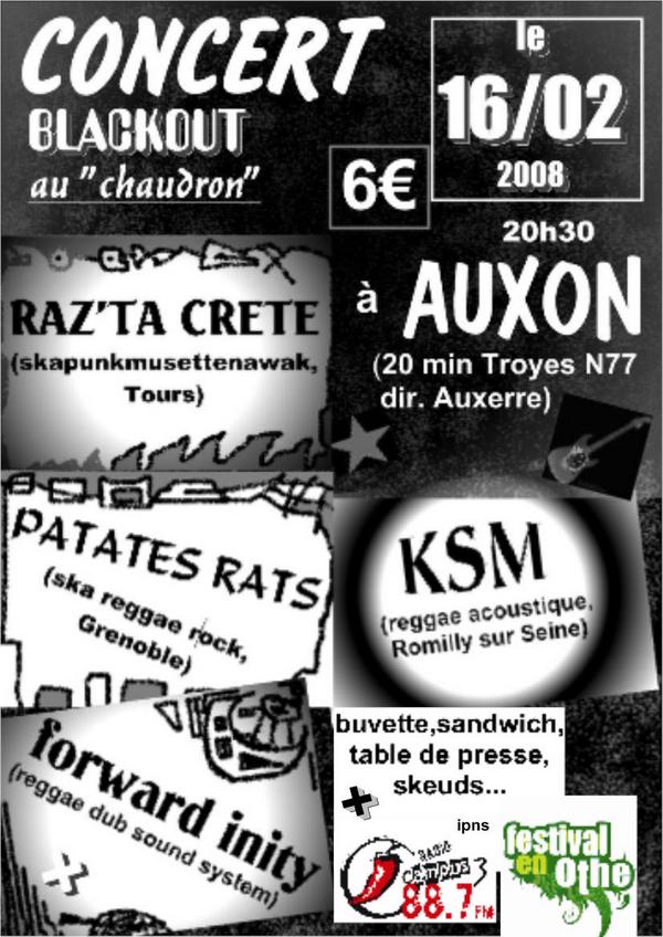 Concert Blackout au Chaudron le 16 février 2008 à Auxon (10)