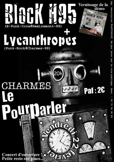 Concert Punk au Pourparler le 22 février 2008 à Charmes (88)
