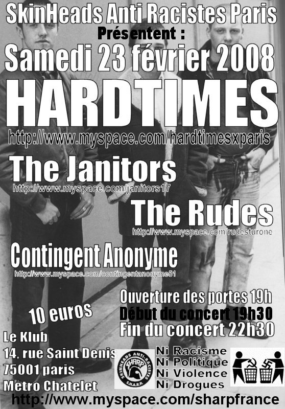 Concert SHARP au Klub le 23 février 2008 à Paris (75)