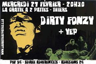 Dirty Fonzy à La Gratte à 2 Pattes le 27 février 2008 à Thiers (63)