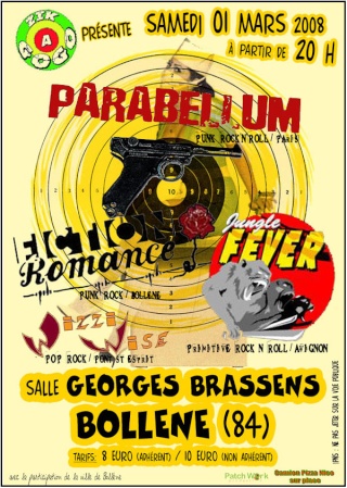 Parabellum à la salle Georges Brassens le 01 mars 2008 à Bollène (84)