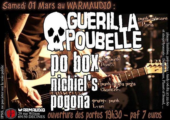 Guerilla Poubelle au Warmaudio le 01 mars 2008 à Décines-Charpieu (69)