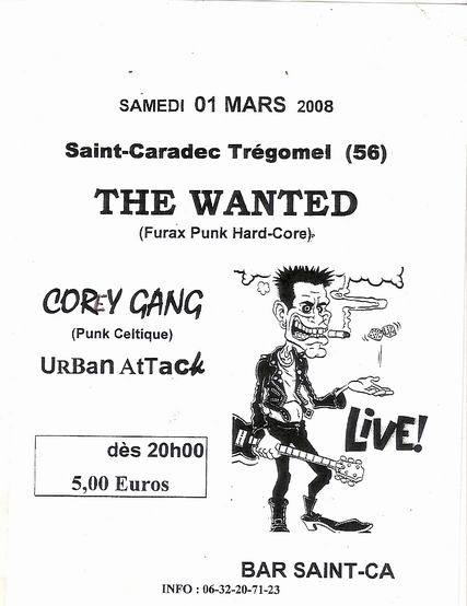 Concert Punk Hardcore au Bar Saint-Ca le 01 mars 2008 à Saint-Caradec-Trégomel (56)