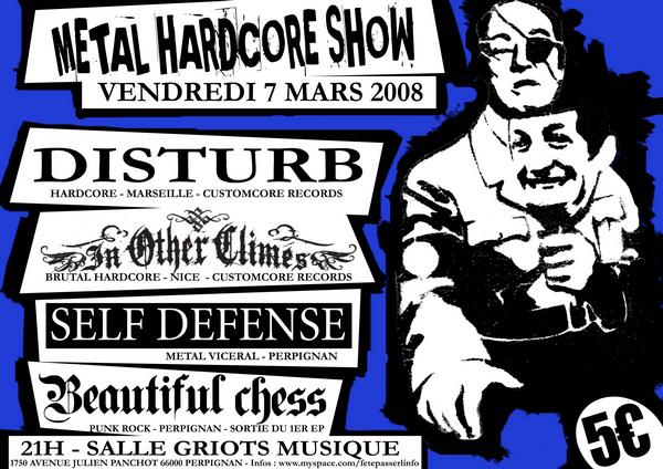 Metal Hardcore Show à Griots Musique le 07 mars 2008 à Perpignan (66)