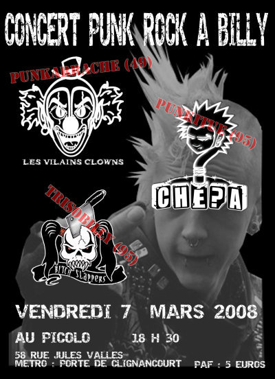 Concert Punk Rockabilly le 07 mars 2008 à Saint-Ouen (93)