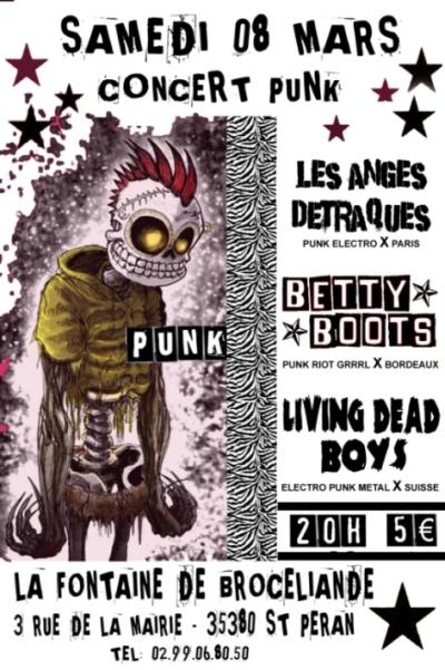 Concert Punk à la Fontaine de Brocéliande le 08 mars 2008 à Saint-Péran (35)