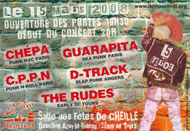 Concert Punk le 15 mars 2008 à Cheillé (37)
