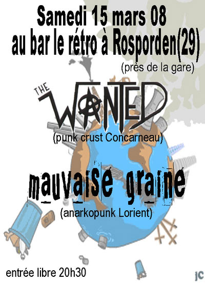 The Wanted + Mauvaise Graine au bar Le Rétro le 15 mars 2008 à Rosporden (29)