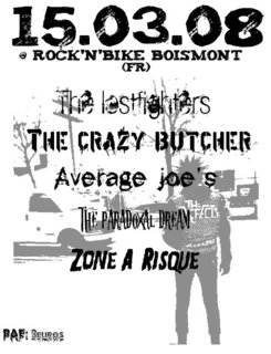 Concert Punk au Rock'n'Bike Café le 15 mars 2008 à Boismont (54)