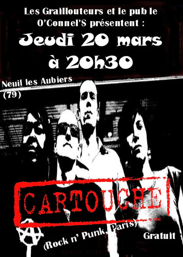 Cartouche au O'Connel's le 20 mars 2008 à Nueil-les-Aubiers (79)