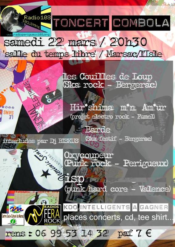 Toncert Combola Party le 22 mars 2008 à Marsac-sur-l'Isle (24)