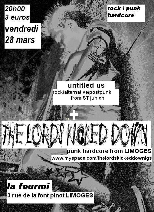 Concert Punk Hardcore à la Fourmi le 28 mars 2008 à Limoges (87)