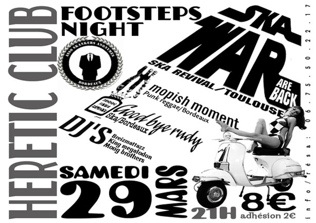 Footsteps Night à l'Heretic Club le 29 mars 2008 à Bordeaux (33)