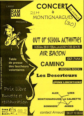Concert Punk Rock le 29 mars 2008 à Montignargues (30)