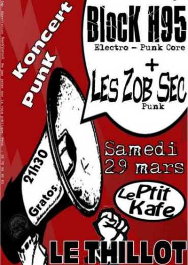 Concert Punk au Ptit Kafé le 29 mars 2008 à Le Thillot (88)
