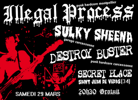 Concert Punk Hardcore à Secret Place le 29 mars 2008 à Saint-Jean-de-Vedas (34)
