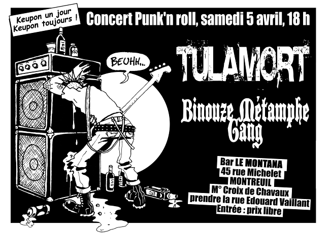 Concert Punk'n'Roll au Montana le 05 avril 2008 à Montreuil (93)