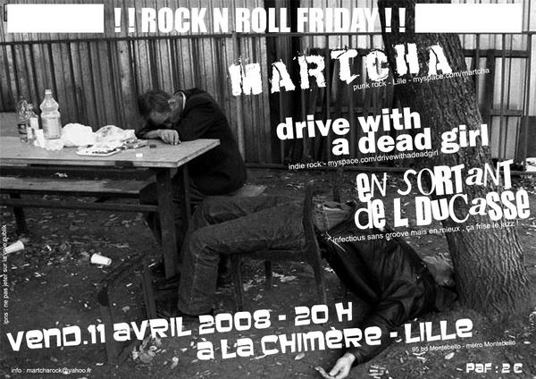 Rock'n'Roll Friday à la Chimère le 11 avril 2008 à Lille (59)