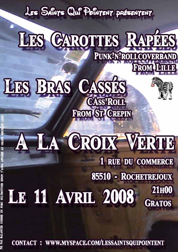 Concert Punk'n'Roll à la Croix Verte le 11 avril 2008 à Rochetrejoux (85)