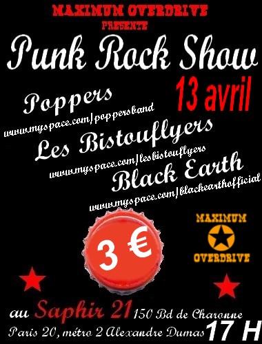 Punk Rock Show au Saphir 21 le 13 avril 2008 à Paris (75)