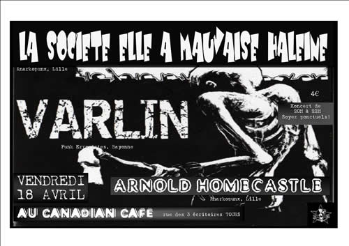 Concert Anarko Punk au Canadian Café le 18 avril 2008 à Tours (37)